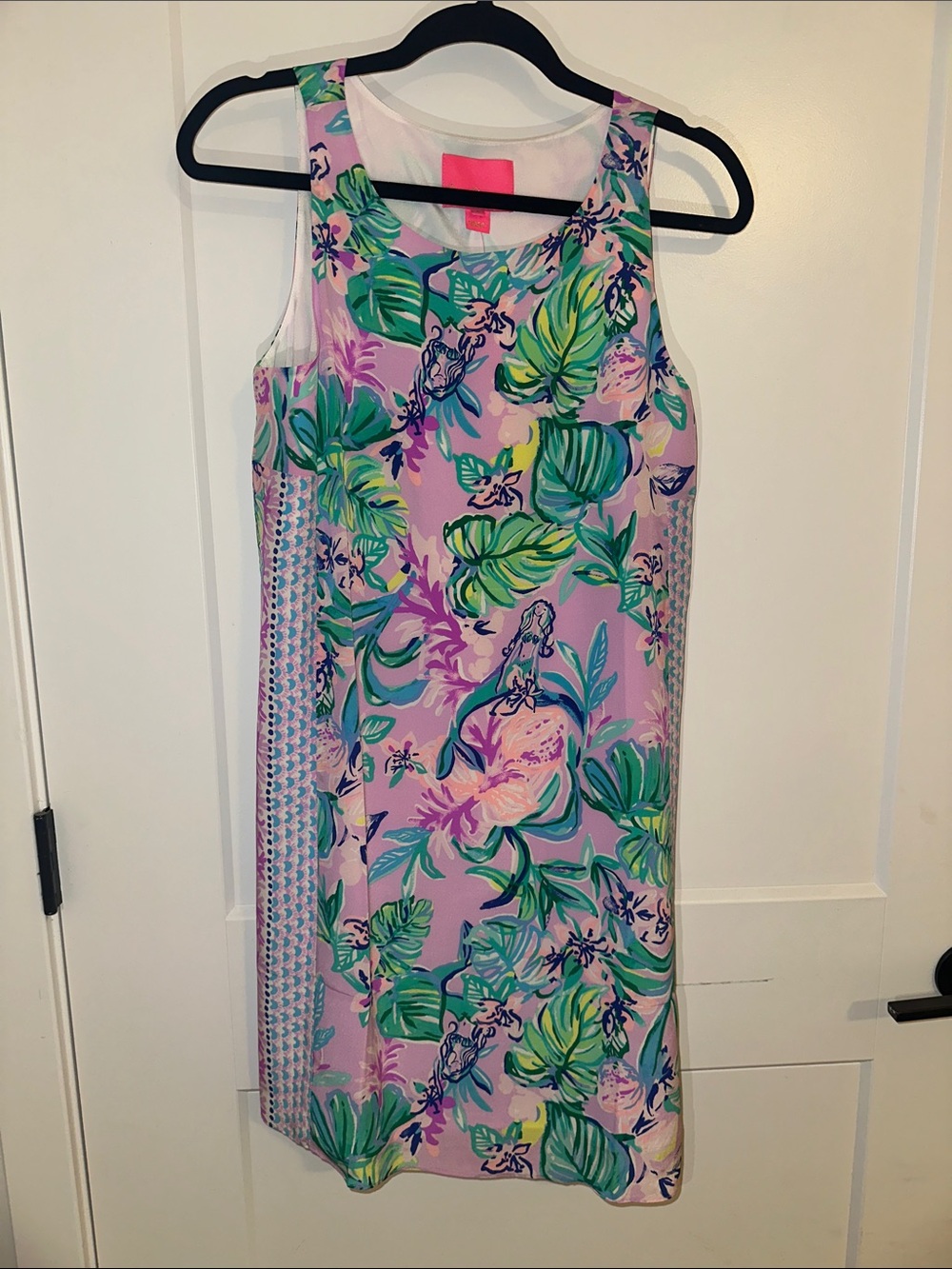 Lilly Pulitzer Pink Floral Tropical Shift Dress